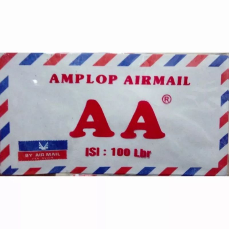 

Amplop AA kecil merah biru