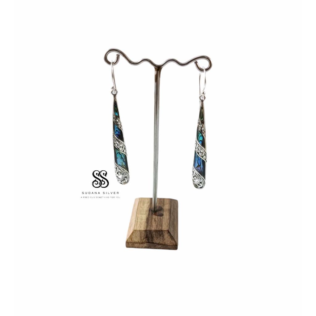 Anting Giwang Perak Shellin Silver 925 Handmade Bali