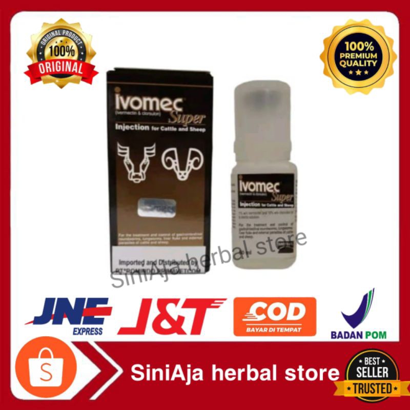 IVOMEC SUPER INJECTION 50ML OBAAT CACING KUTU IVERMECTIN CLORSULON