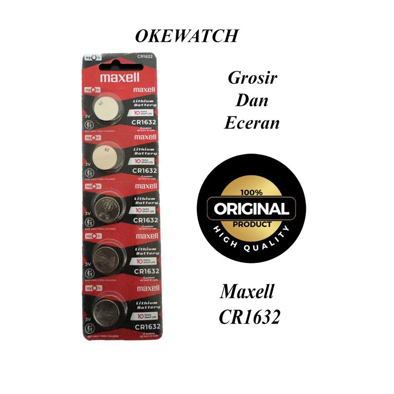 Baterai CR1632 Maxell Lithium Battery 3V