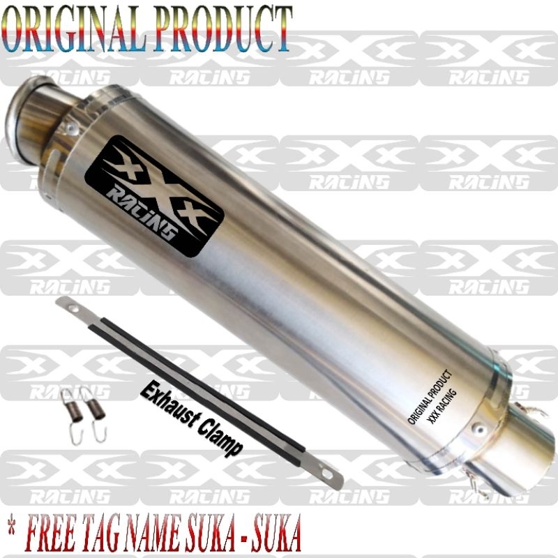 silincer knalpot racing original XXX RACING cocok untuk motor ninja250newfi ninja250fi ninja250karbu