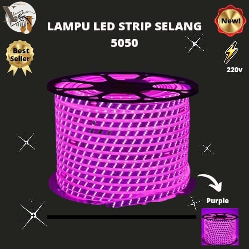 LED STRIP SELANG 5050 100M UNGU JARUM