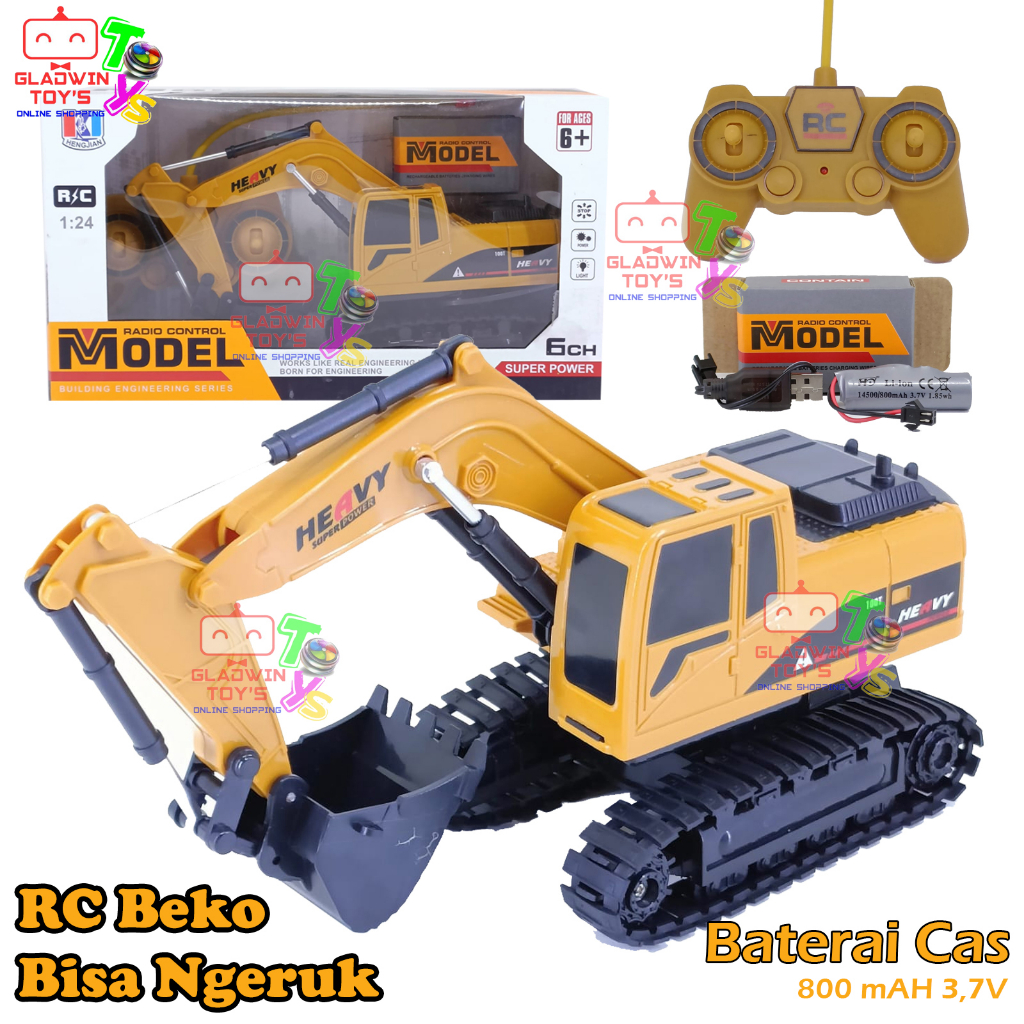 MAINAN RC CRANE EXCAVATOR CRANE MOBIL BEKO REMOTE CONTROL RADAR