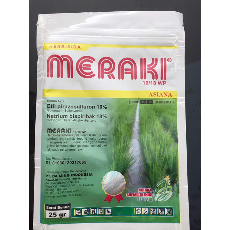 MERAKI 25gr herbisida sistemik pra tumbuh dan purna tumbuh