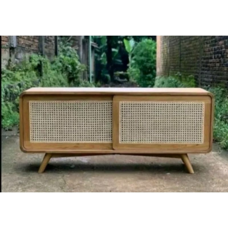Desain Furniture Rak Meja Tv Rotan