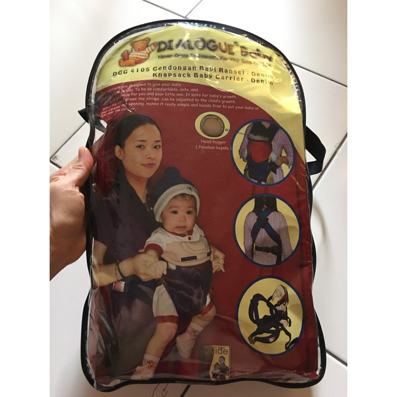 gendongan bayi ransel denim dialogue baby new