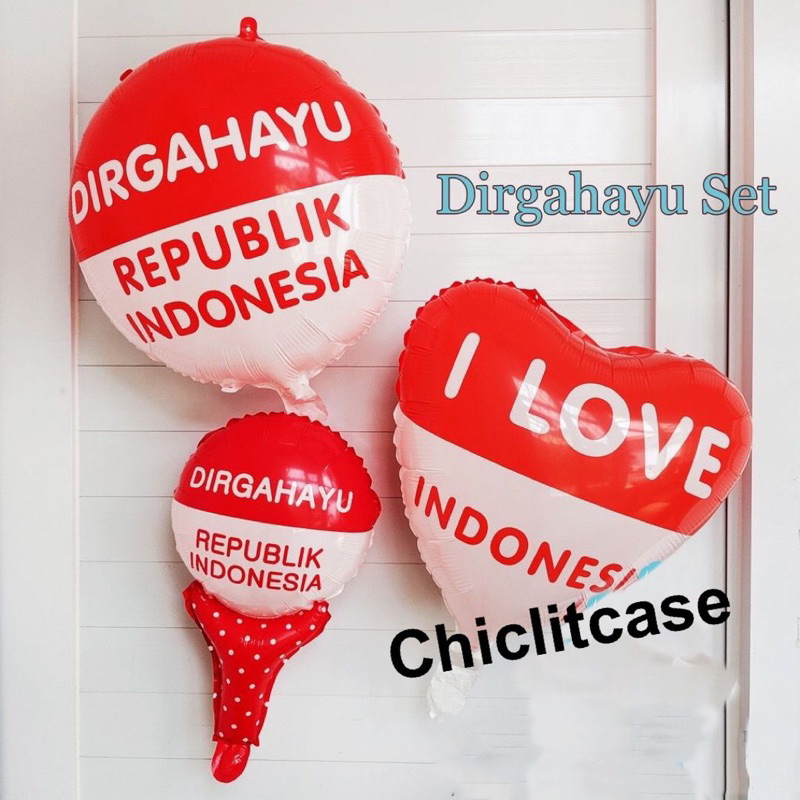 Balon dirgahayu set hemat/17 agustus/Dirgahayu RI