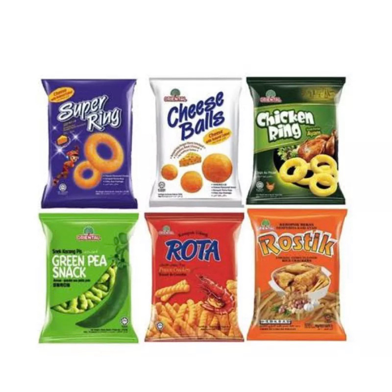 

Oriental snack Super Ring Rota Green Pea Rostik Chicken Ring 60g