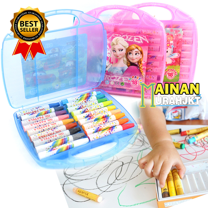 

MAINANKEI ATK ALAT GAMBAR TAS CRAYON NO.T818 CRAYON GAMBAR ISI 18 CRAYON PASTEL BERVARIASI