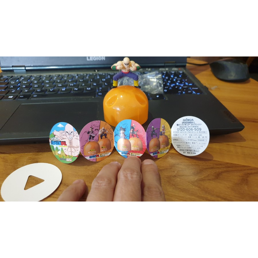 GASHAPON COFFEE TOYS GEORGIA DRAGON BALL TIEN SHINHAN ORI MURAH