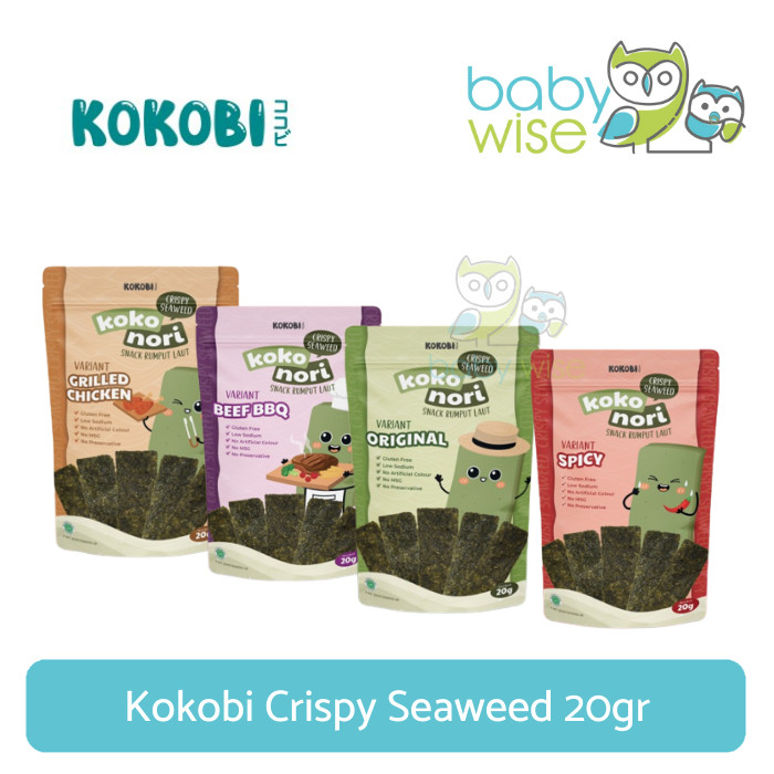 

Kokobi Crispy Seaweed 20gr - Snack Rumput Laut