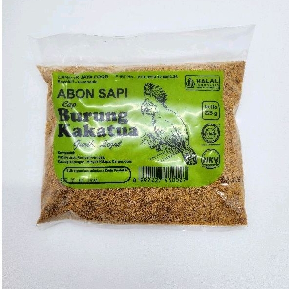 

ABON SAPI CAP BURUNG KAKATUA 225 GR