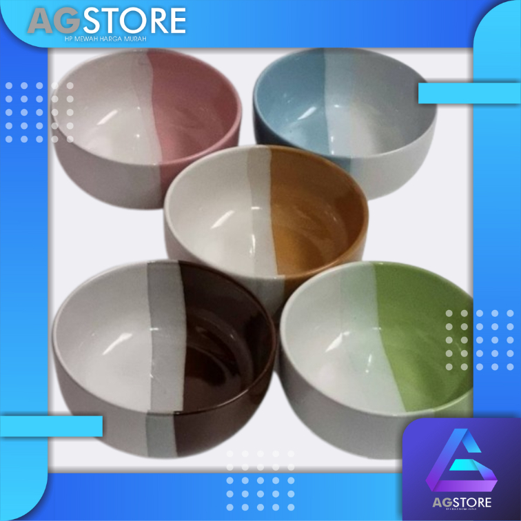 Mangkok Keramik Two Tone Kaibon
