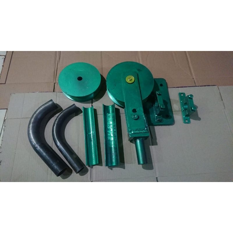 alat bending pipa besi tekuk roll penekuk ukuran 1 inch dan ¾ inch..