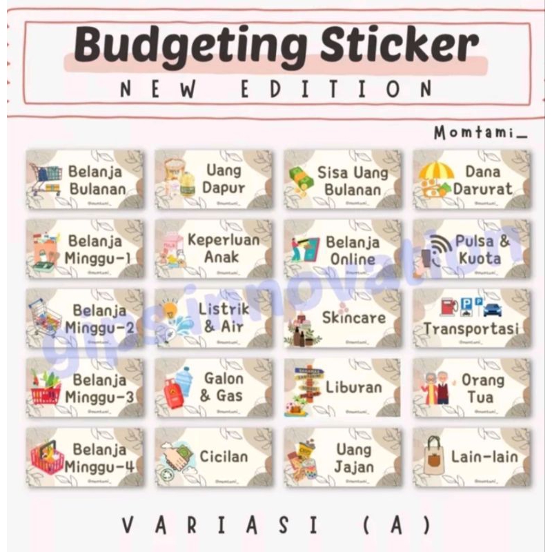 

Stiker Keuangan paketan
