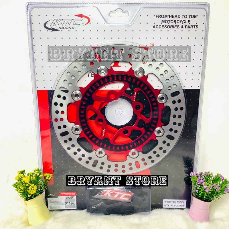 PIRINGAN CAKRAM DEPAN KTC RACING ORIGINAL 260MM VARIO 160 ABS DISC DISK BRAKE 260 MM BEAT VARIO160 BAUT 4 DISKBRAKE DISCBRAKE