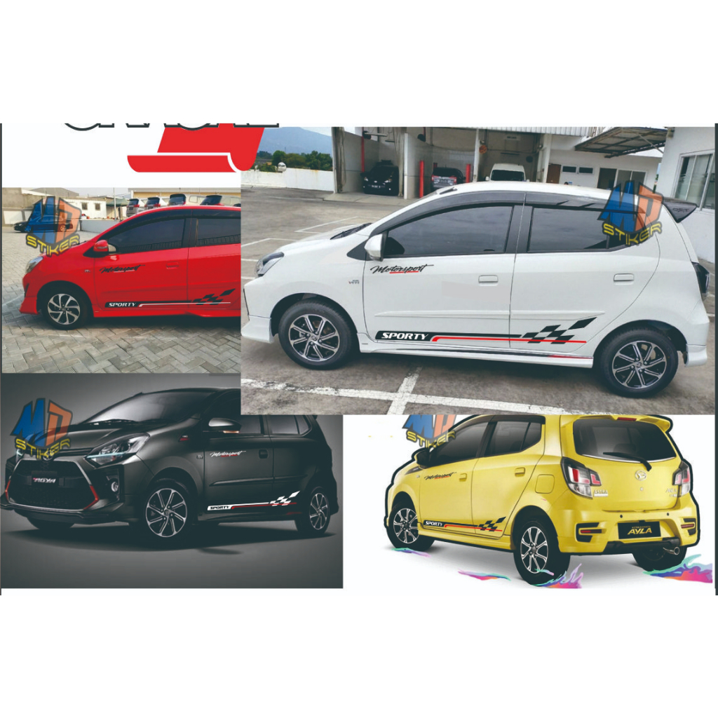 Siker Mobil Agya putih Variasi gr sport 2023