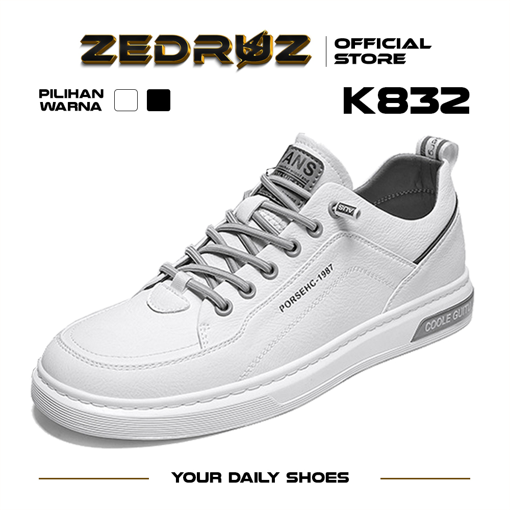 Zedruz Sepatu Pria Formal Sepatu Sneakers Sepatu Tali Hitam Sepatu Kulit Pantofel K832 K837