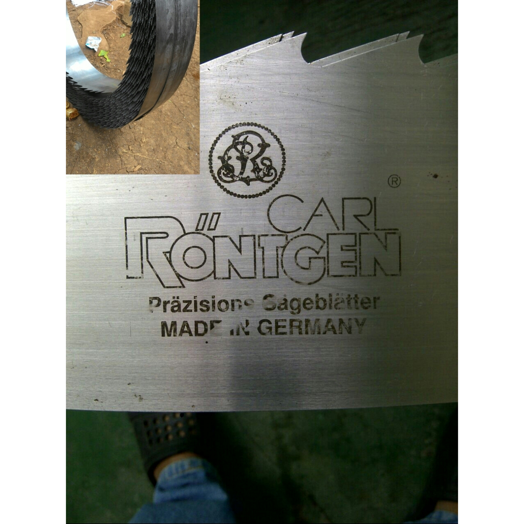 Band Saw Blade RONTGEN Gergaji Pita 4inch Bahan 12.5m