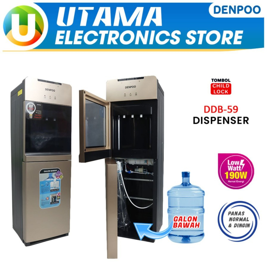 Denpoo Dispenser aquazone filter DDB-59 Galon bawah