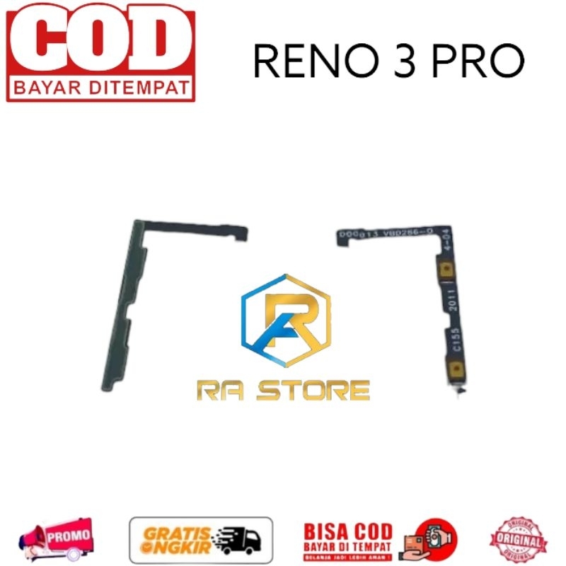 Flexibel Flexible Volume oppo Reno 3 pro - Fleksibel Tombol Vol Original