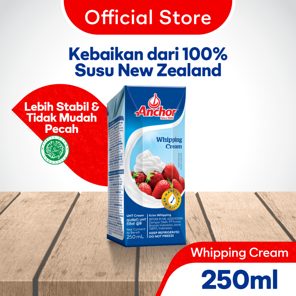 Anchor Whipping Cream 250ml - Whipping Cream Cair
