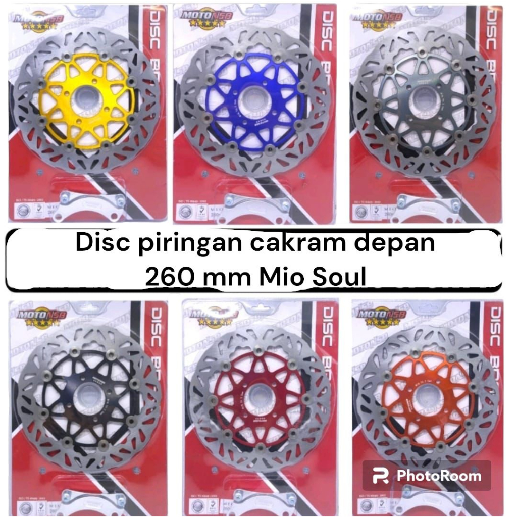 Disc model psm mio 260mm piringan cakram depan floating mio sporty mio soul 260mm breket cnc