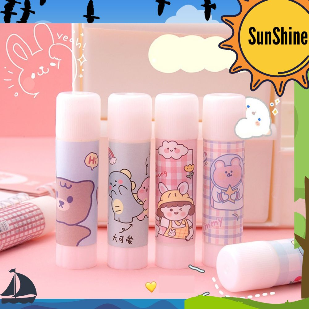 

✨ Sunshine Fancy ✨ 4 PCS RANDOM Lem Batang / Glue Stick Motif Kartun AT0030