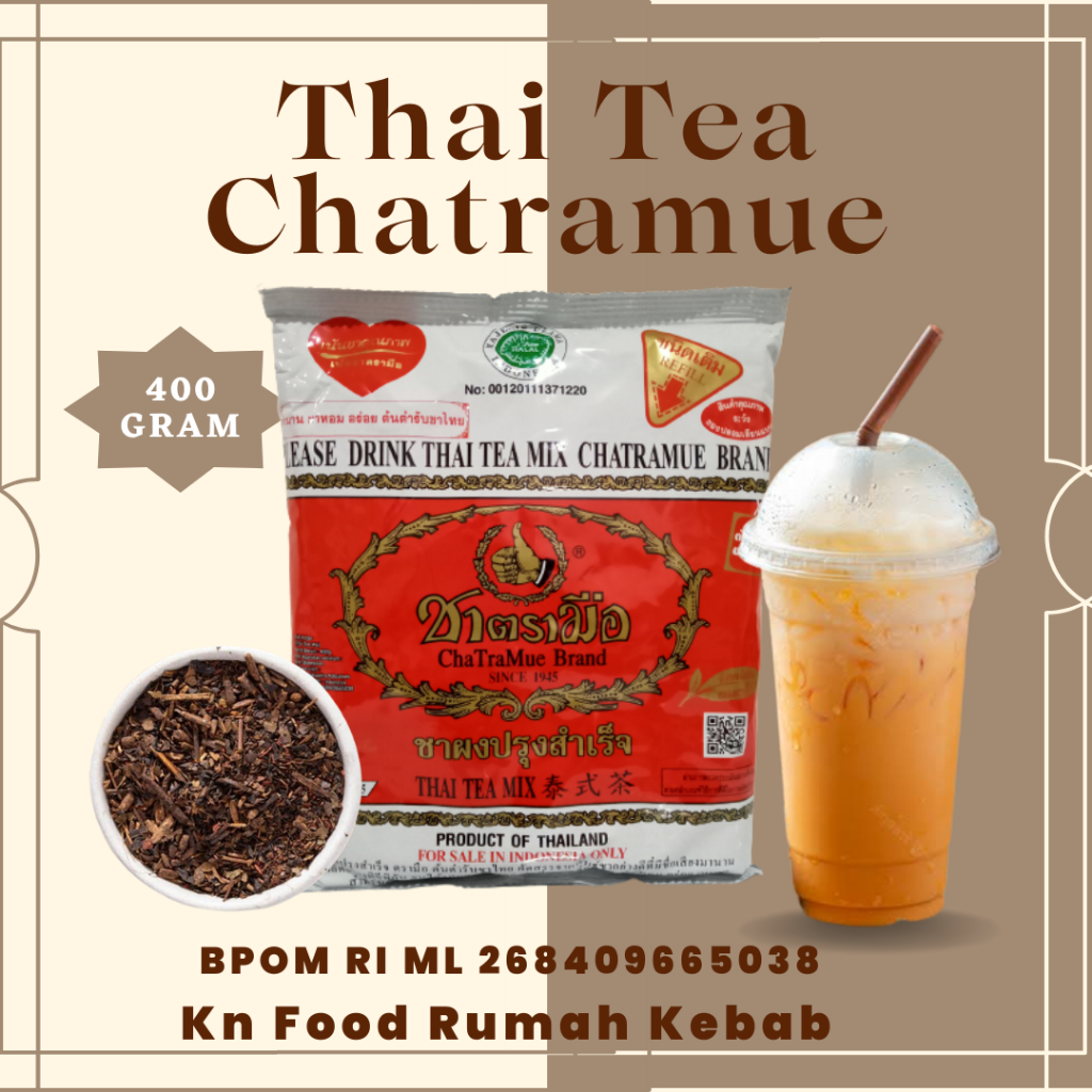 

Thai Tea Chatramue Teh Merah 400gr Thailand BPOM