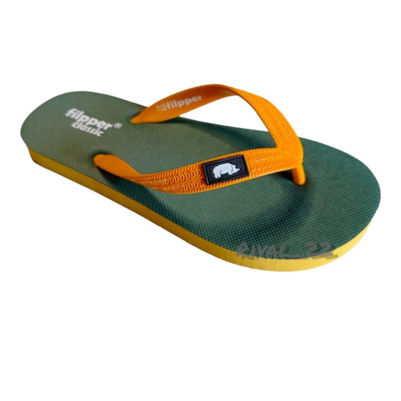 SANDAL FILPPER kuning army uk 33 - 47, sandal anak dewasa jumbo sandal jepit bukan sandal fipper buk