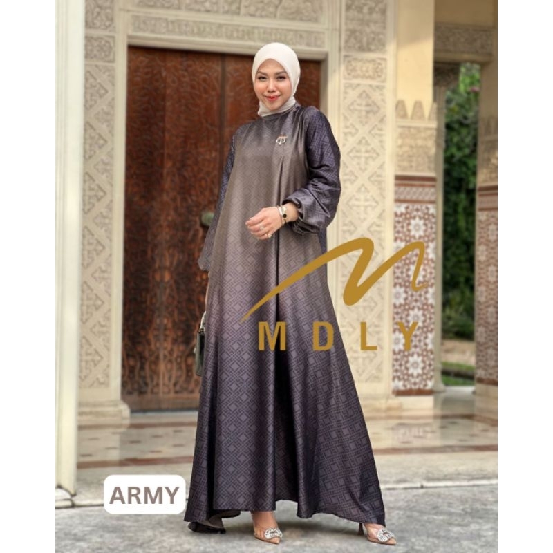 azura dress by mdly original /dress silk gradasi mdly