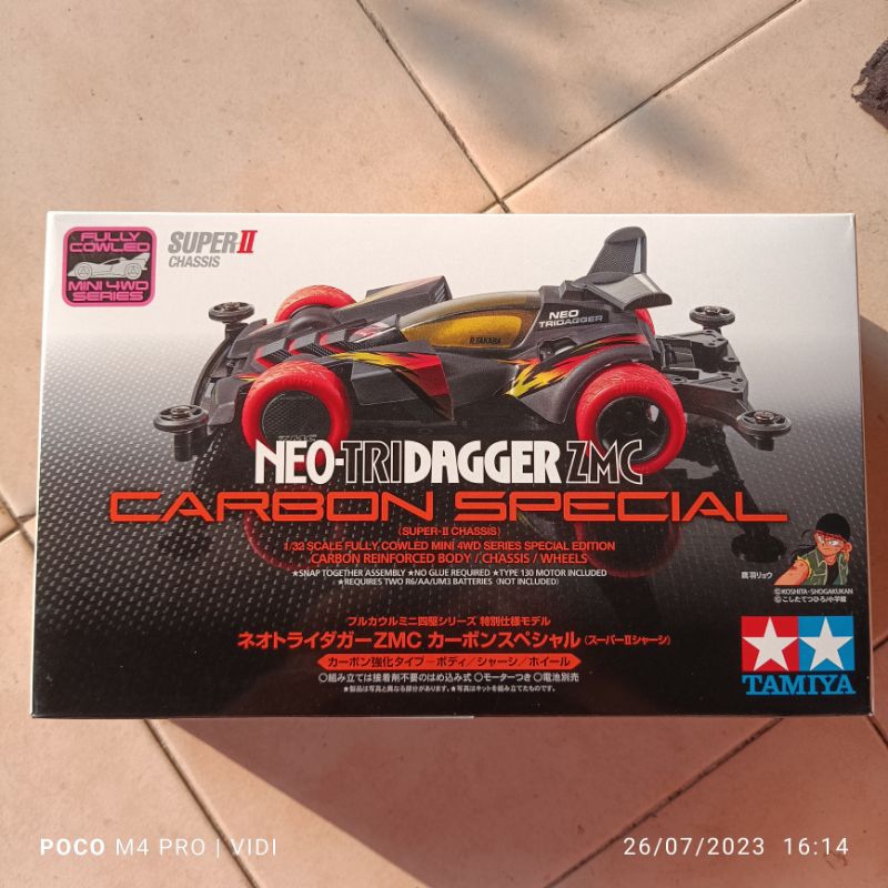 Tamiya 95508 Neo - Tridagger ZMC Carbon Special Super II Chassis 4WD Original