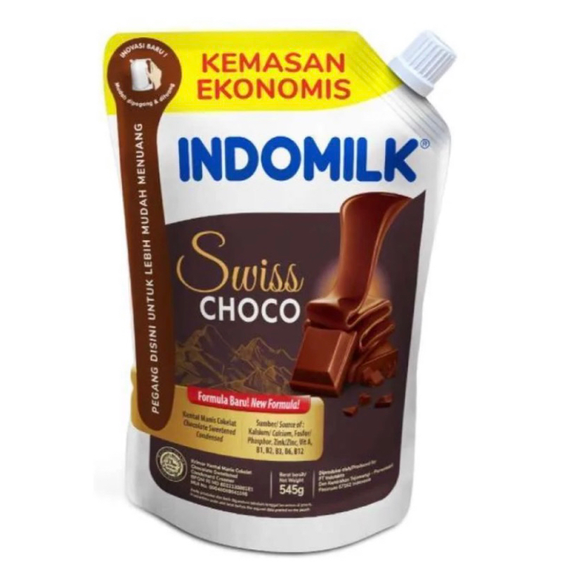 

Susu indomilk kental manis coklat pouch 545g