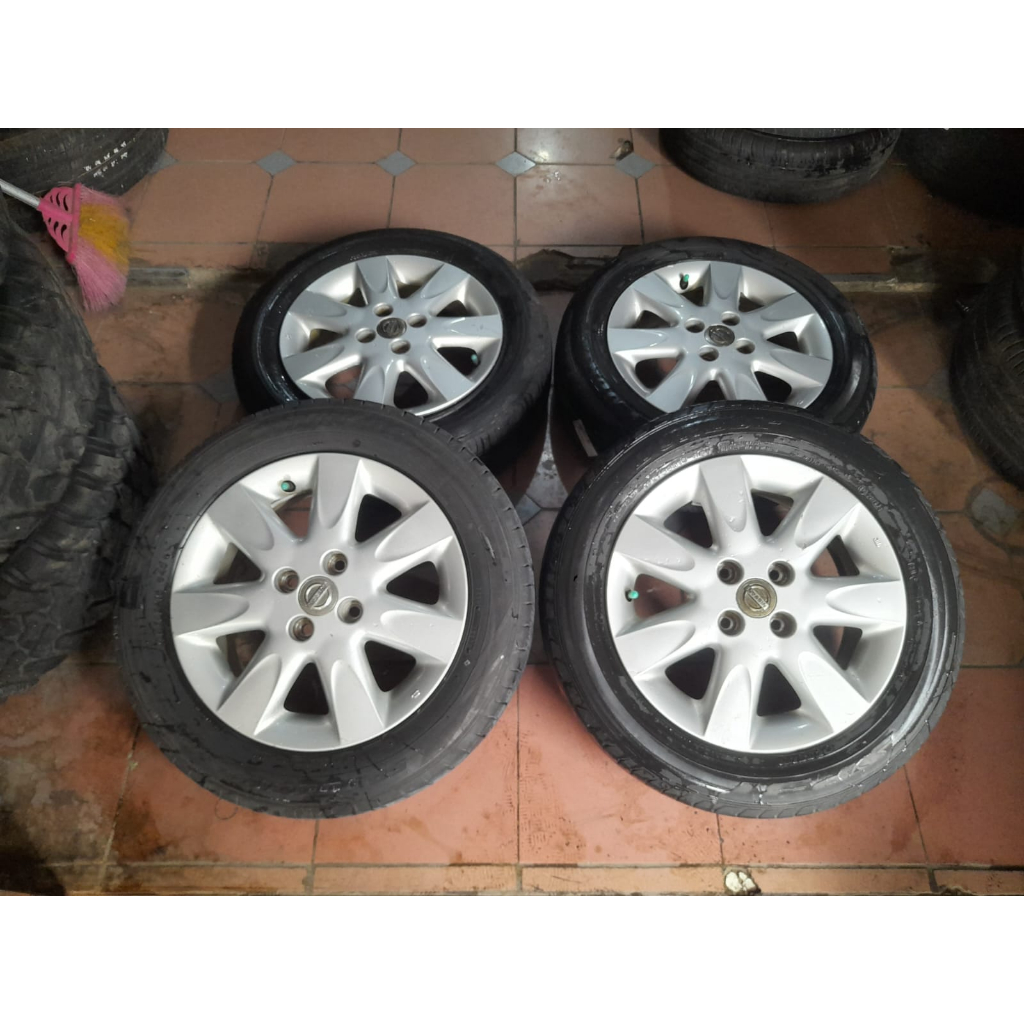 VELG SECOND OEM MOBIL NISSAN MARCH RING 15 HOLE 4X100 + BAN