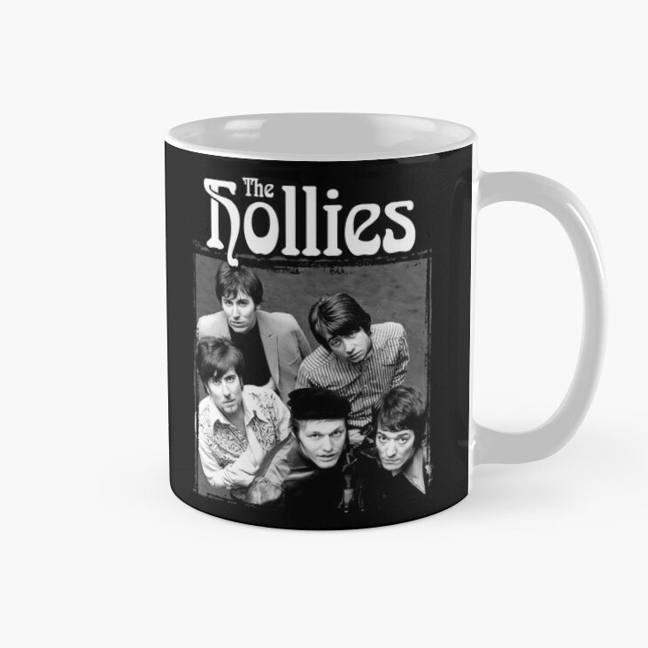 Mug Keramik The Hollies Bass Drum Rock and Pop Band