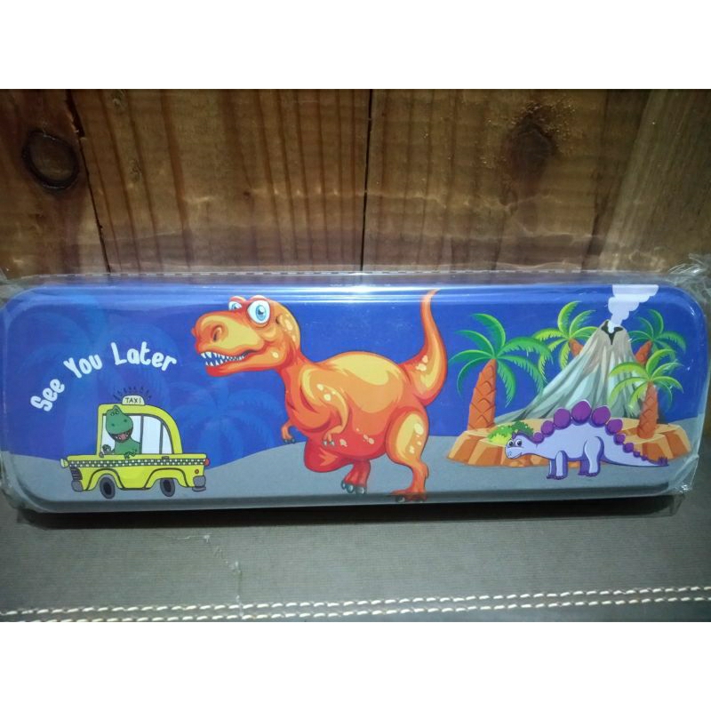 

Tempat Pensil Kaleng Dino(Limited Edition) free alat tulis