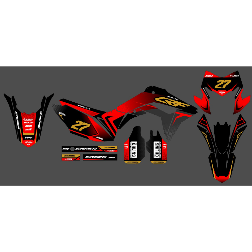 DECAL STICKER CRF FULL BODY (CUSTOM DESIGN)