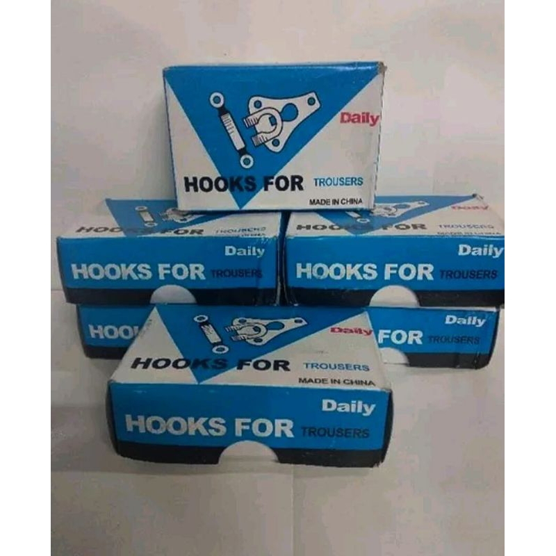 [Per box]Hak Celana/Hak Rok/Pengait Celana/Hak Biru/Hak Jahit