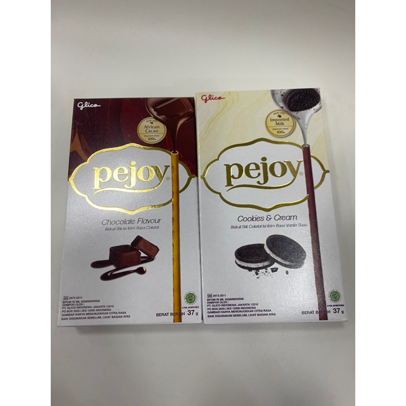 

PEJOY GLICO 20gr CHOCOLATE COOKIES CREAM COKELAT BISKUIT STIK COKLAT - COOKIES CREAM