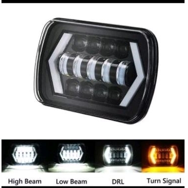 Daymaker Square Jeep Feroza - Lampu Daymaker Headlamp Kotak