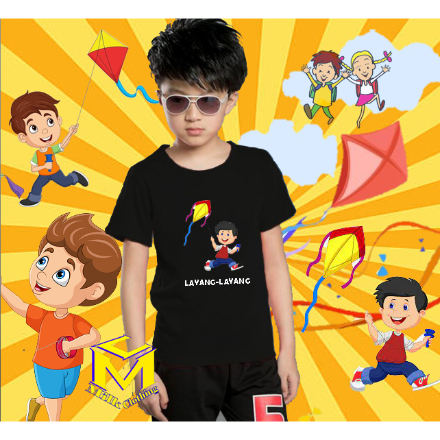 BAJU ANAK LAYANG LAYANG KAOS ANAK LAYANG LAYANG TSHIRT ANAK LAYANG LAYANG