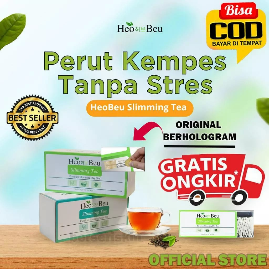 HEO BEU SLIMMING TEA | TEH HEOBEU KOREA | ORIGINAL HEO BEO SLIMING TEA BPOM ORIGINAL 100%