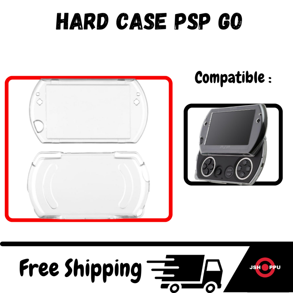 Hard Case PSP GO Crystal Case Mika Plastik  Psp Go Transparan Bening Clear Hard Casing Sony Psp Go