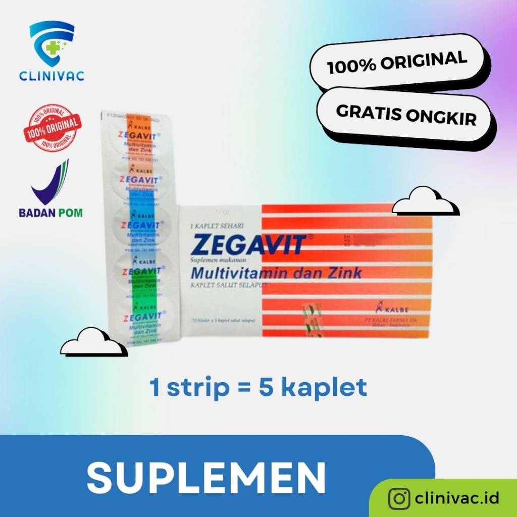 Zegavit | Suplemen Vitamin Dan Mineral Harian