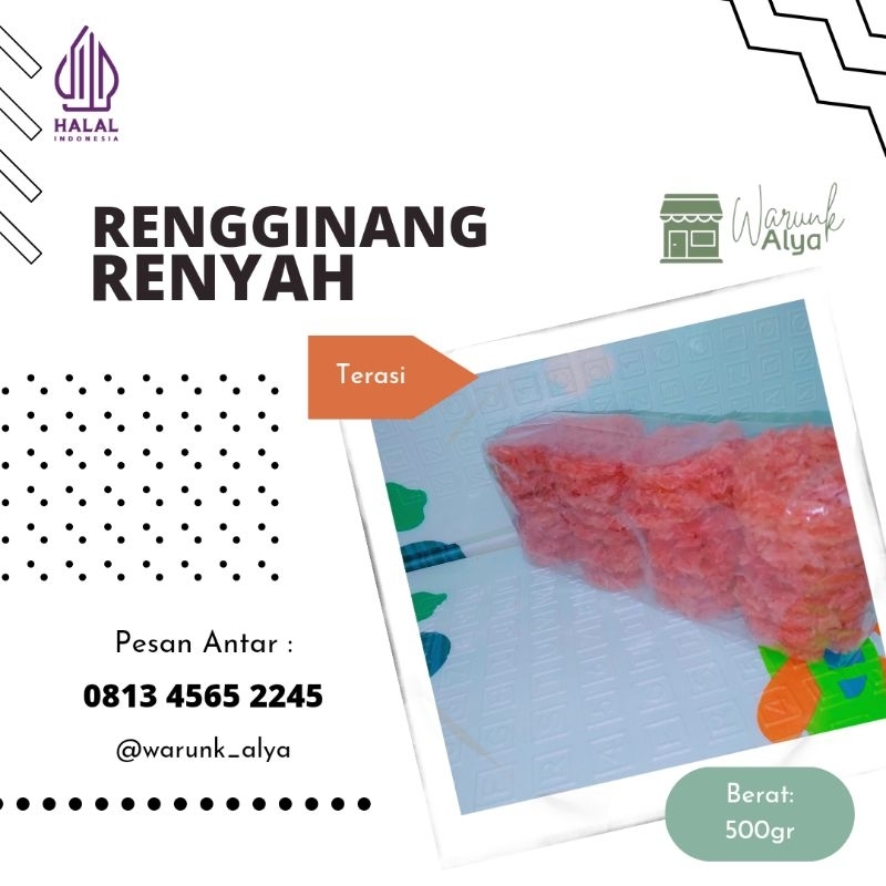 

Rengginang Siap Goreng: Kelezatan Terasi Merah yang Menggoda Selera! (500gr)