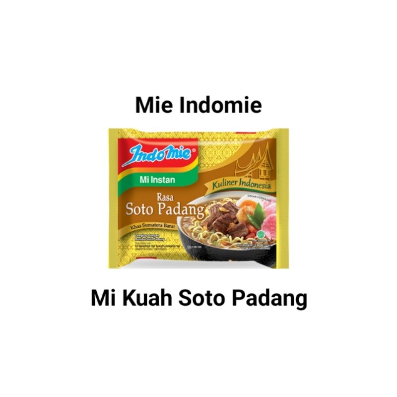 

Mie Indomie Rasa Soto Padang 1 dus