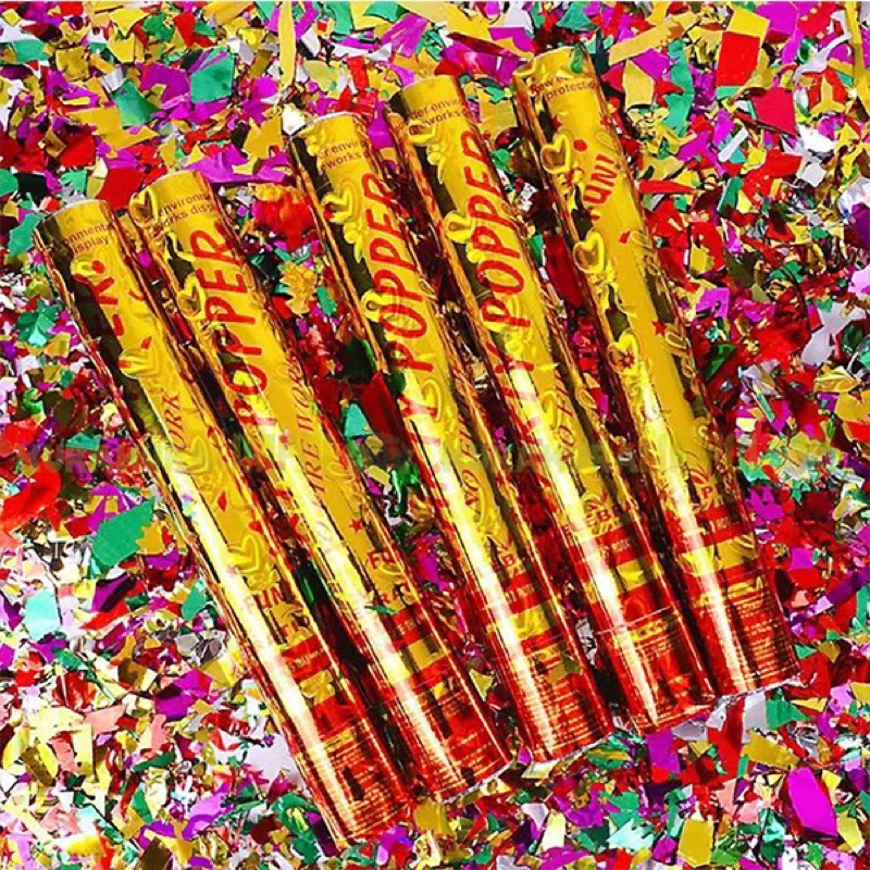 Party Popper Confetti Pesta Ulang Tahun Petasan Semburan Kertas