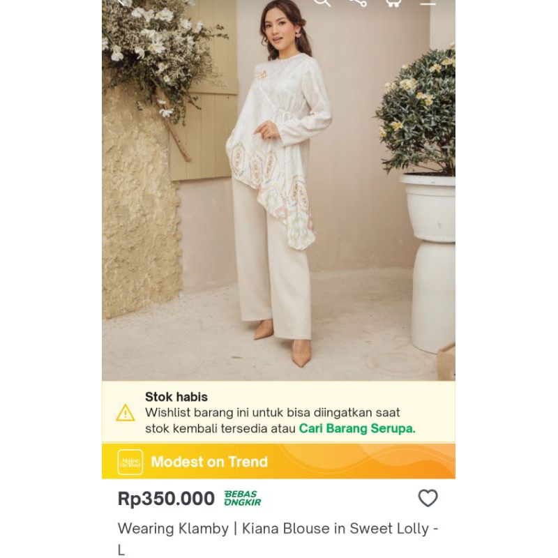 PRELOVED  Kiana Blouse in Sweet Lolly by WearingKlamby