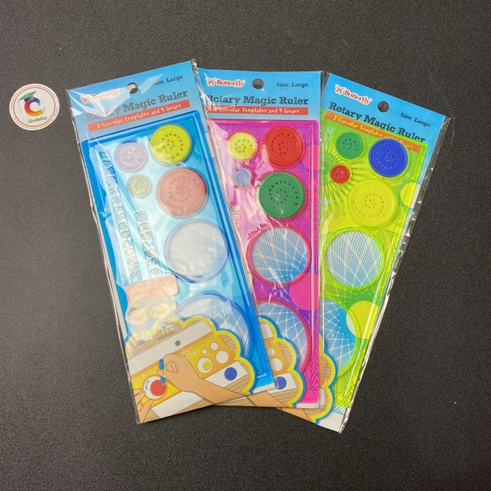 

Penggaris Sablon Rotary Magic Ruler BUTTERFLY Besar