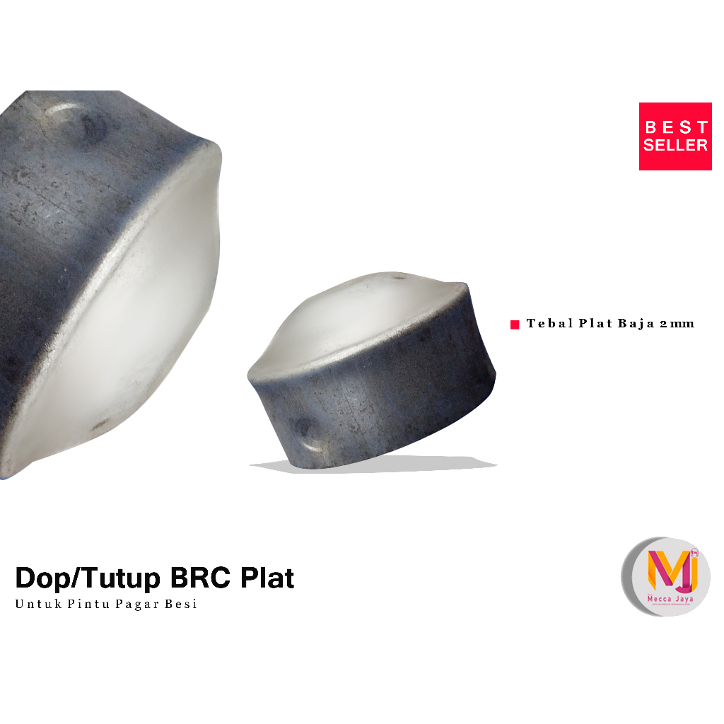 Dop atau Tutup BRC Plat Besi | Aksesoris Pintu Pagar Besi